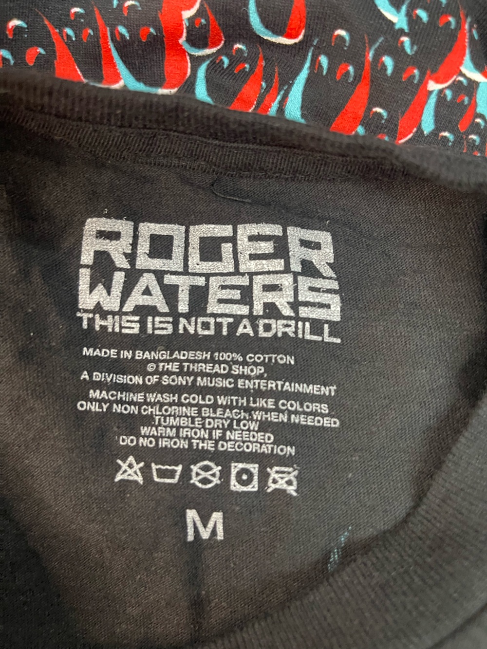 Roger Waters "This Is Not A Drill" 2022 Tour Graphic T-Shirt Black - Picture 6 of 6